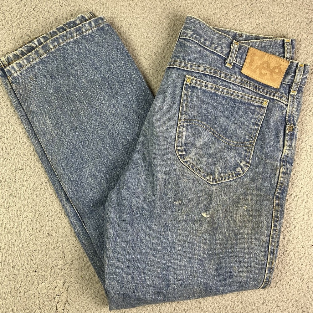 Vintage Lee Riders Jeans Men's 36x30 Denim‎ Pants Union Made In USA